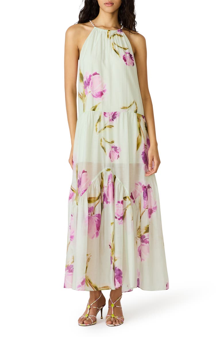 Jamie Floral Print Maxi Dress, Main, color, ENGLISH ROSE