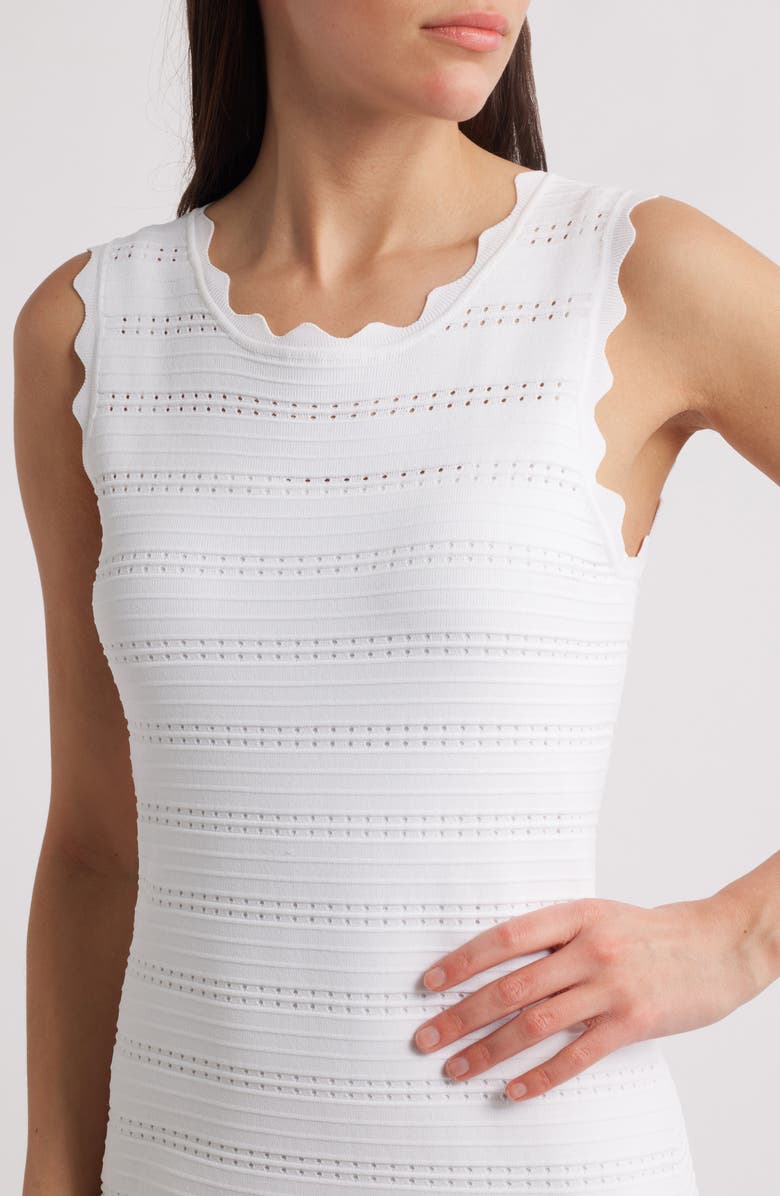 Elie Tahari The Alessandra Sleeveless Knit Dress, Alternate, color, 