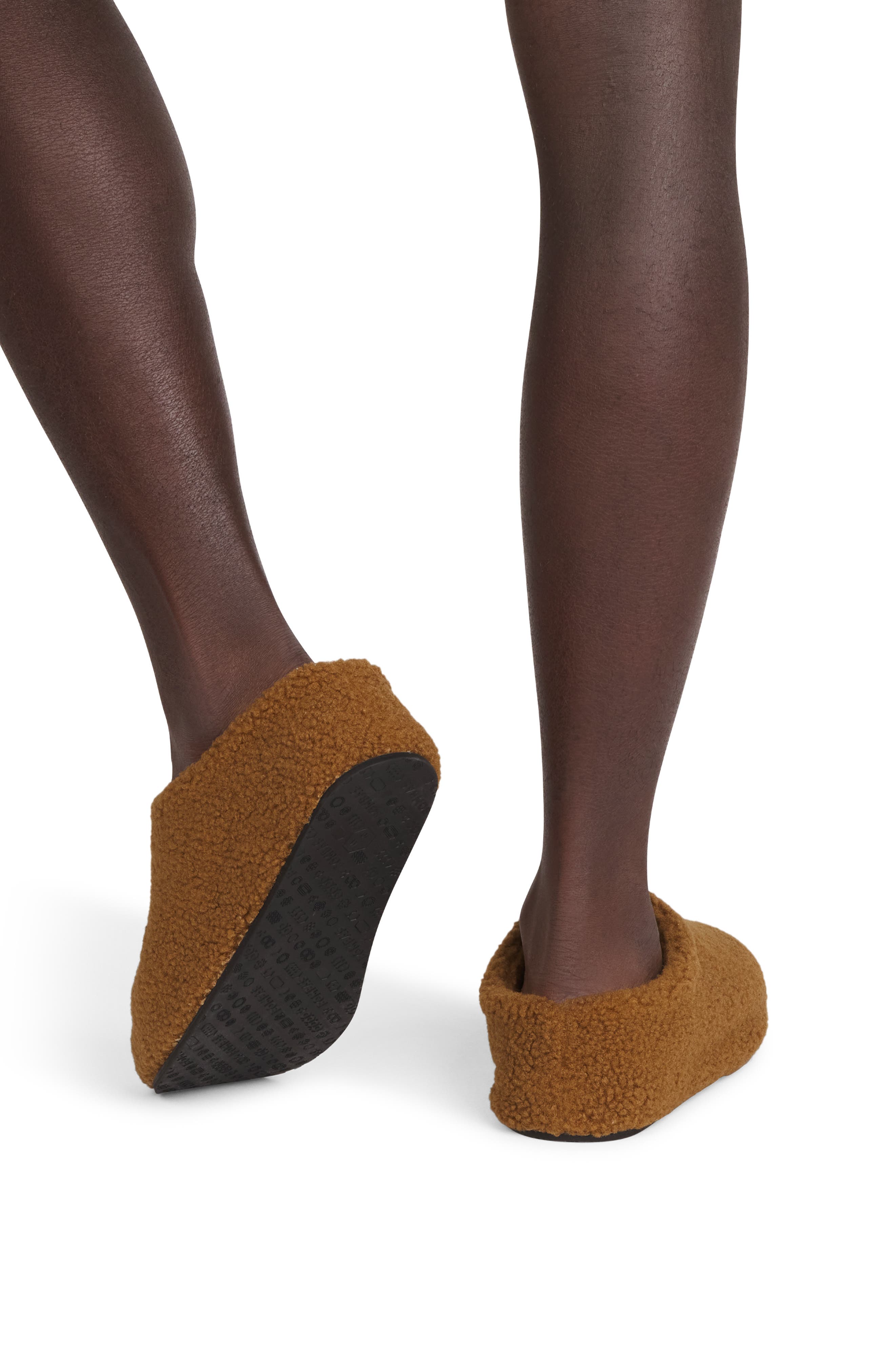 Bombas Sunday Faux Fur Slipper, Alternate, color, Canteen