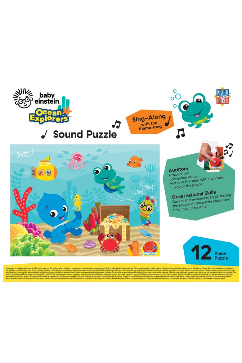 Baby Einstein Ocean 12pc Sound Puzzle, Alternate, color, Multicolor