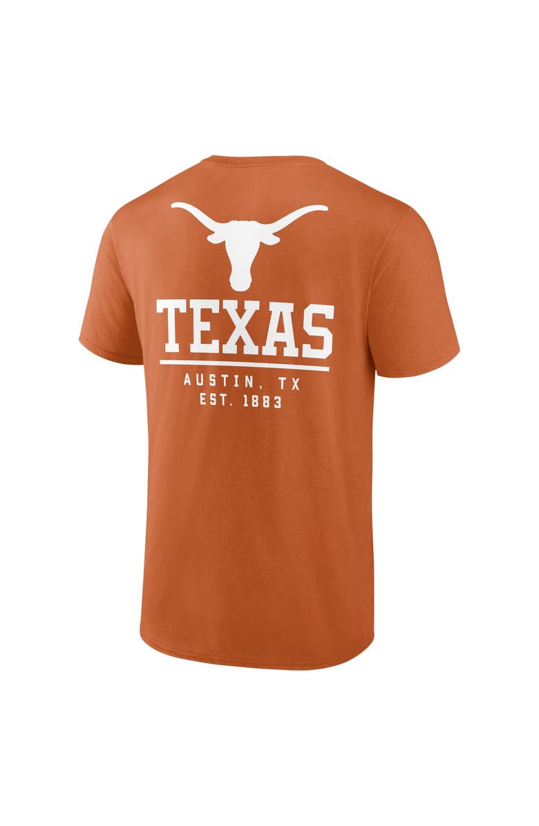 FANATICS Men's Fanatics Branded Texas Orange Texas Longhorns Game Day 2-Hit T-Shirt, Alternate, color,
