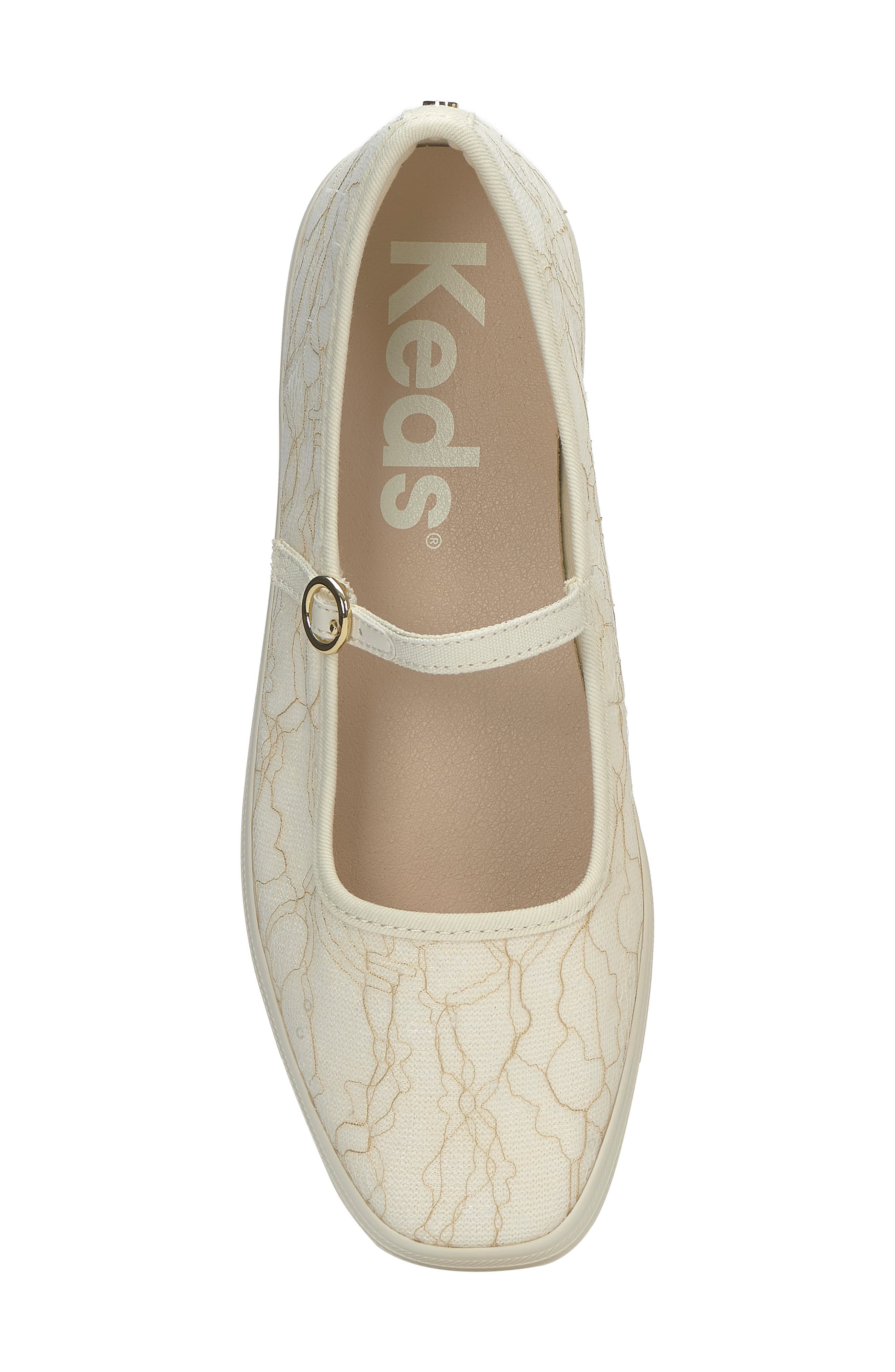Lace Flat, Alternate, color, CREAM/ SNOW