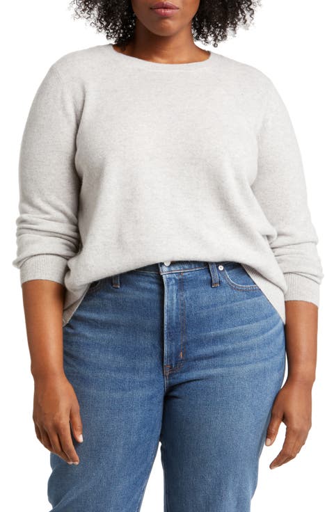 Cashmere Crewneck Sweater (Plus)