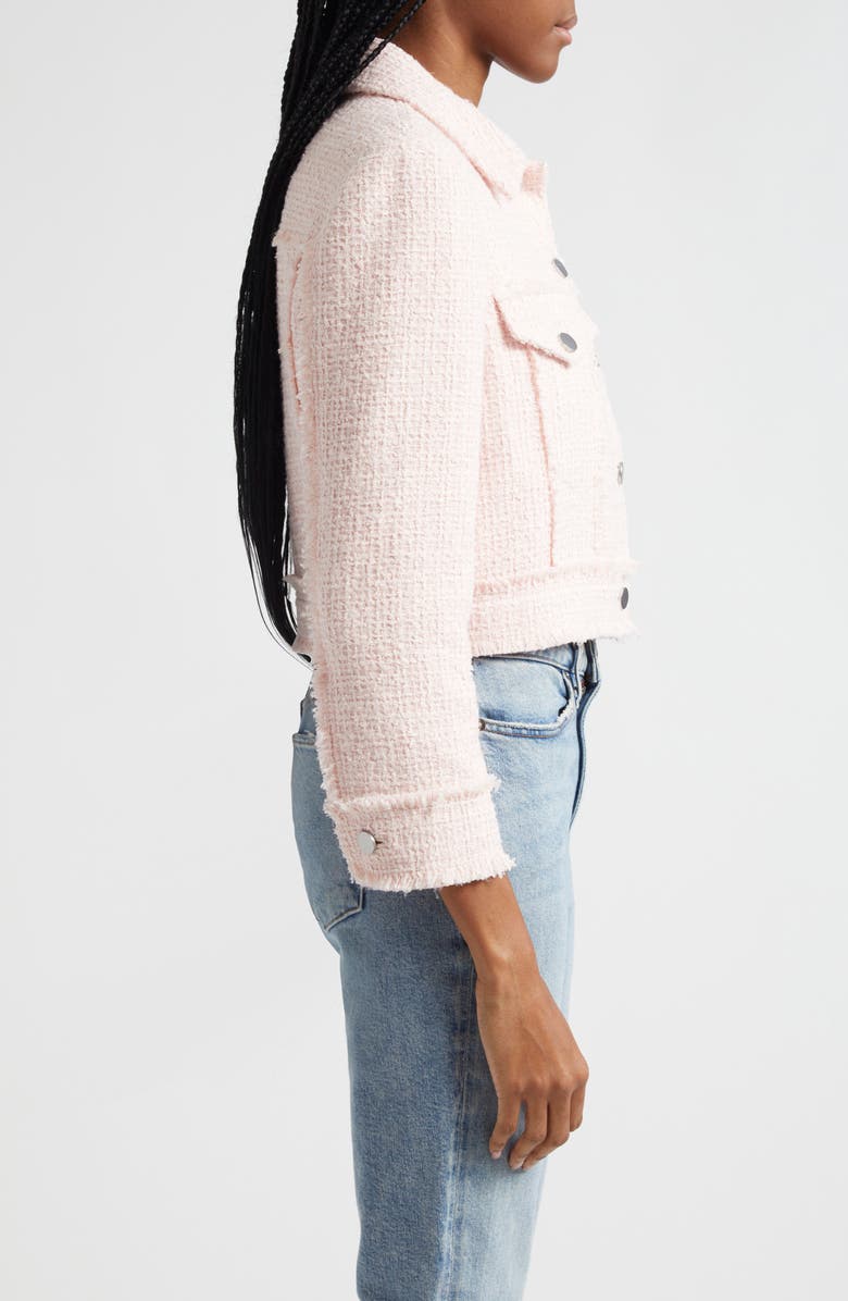 Alice + Olivia Chloe Tweed Crop Jacket, Alternate, color,
