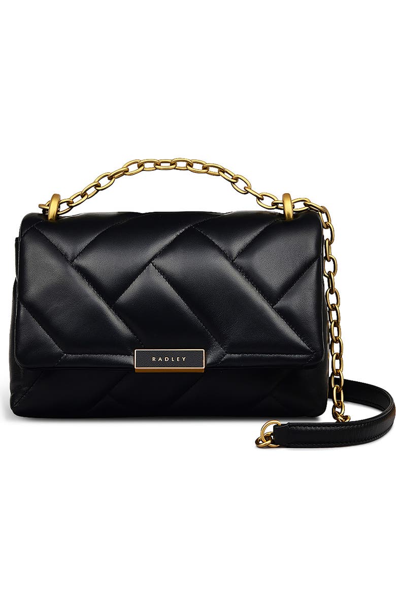 Radley Mill Bay X-Large Quilted Shoulder Bag, Main, color, Black