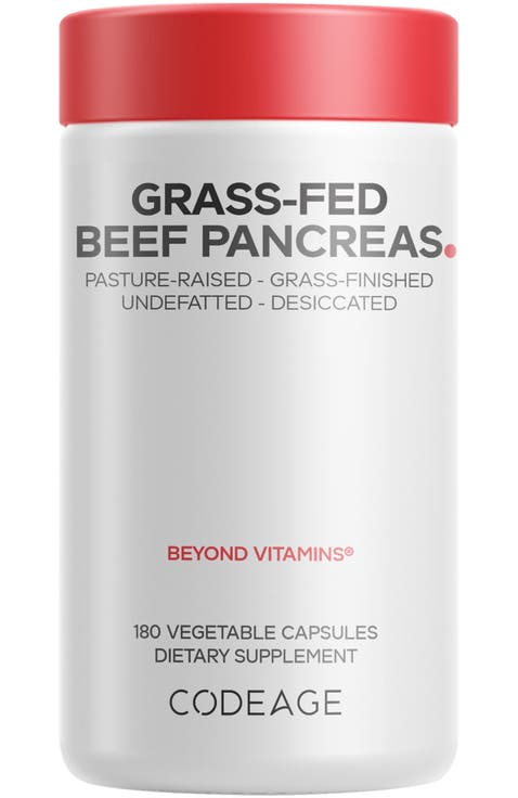 Grass-Fed Beef Pancreas Glandular Supplement