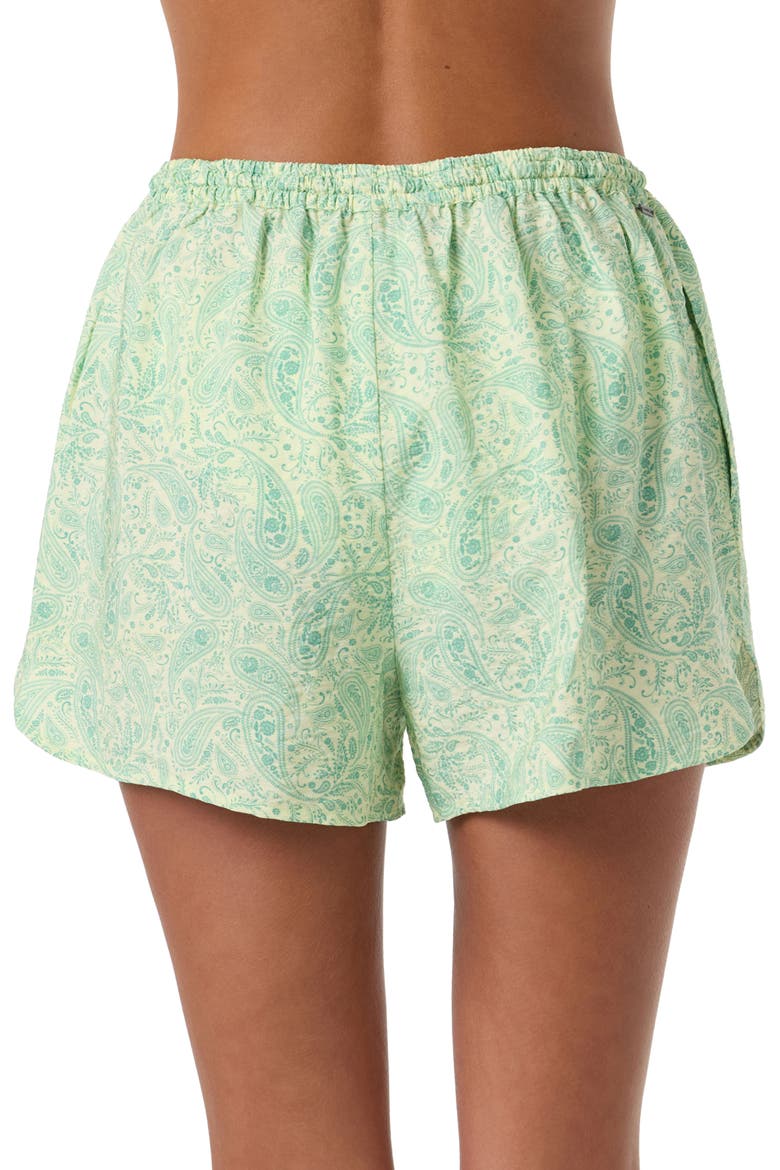 Millie Paisley Shorts, Alternate, color, CITRON
