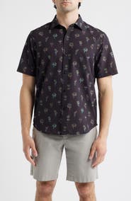 Tommy Bahama Bahama Coast Neon Sips IslandZone® Short Sleeve Button-Up Shirt