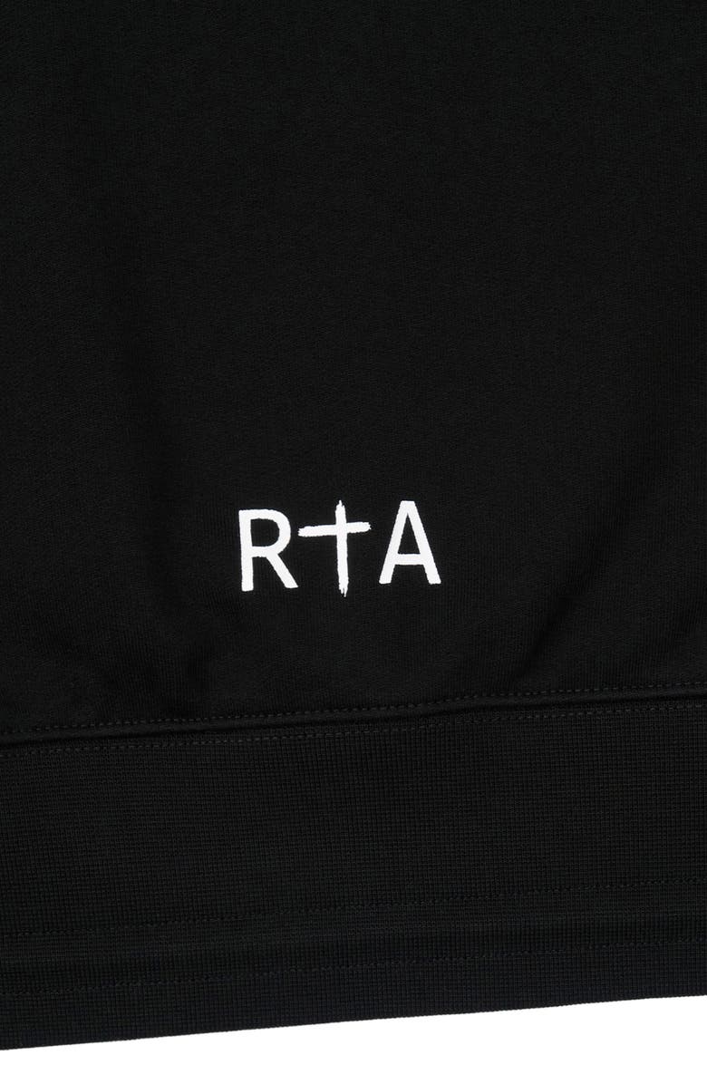 RtA Jordan Black Spike Oversize Graphic Hoodie, Alternate, color, 