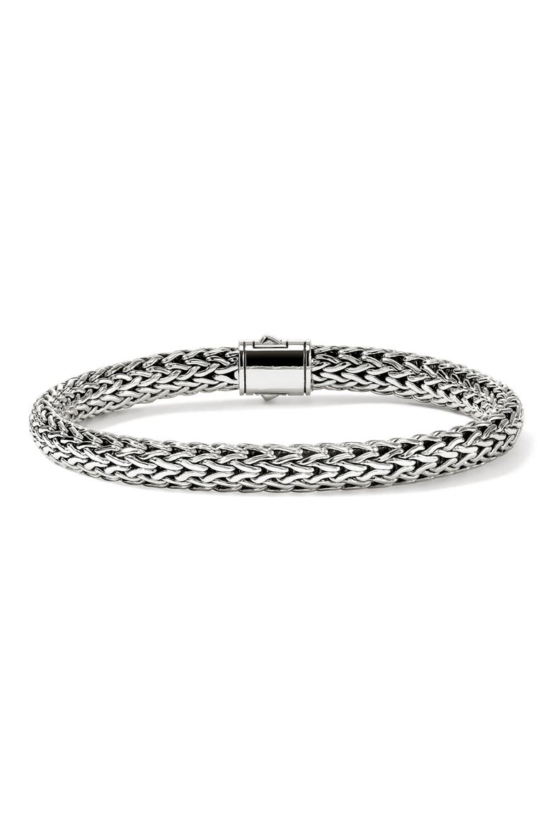 Icon Bracelet, 6.5mm, Alternate, color, SILVER