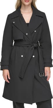 Andrew Marc Water Resistant Belted Trench Coat