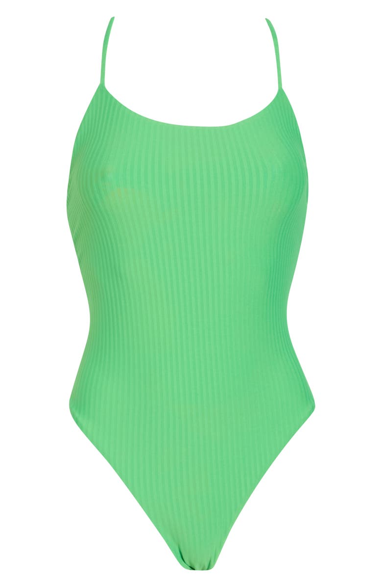 Maaji Luster One-Piece Swimsuit, Alternate, color, Green
