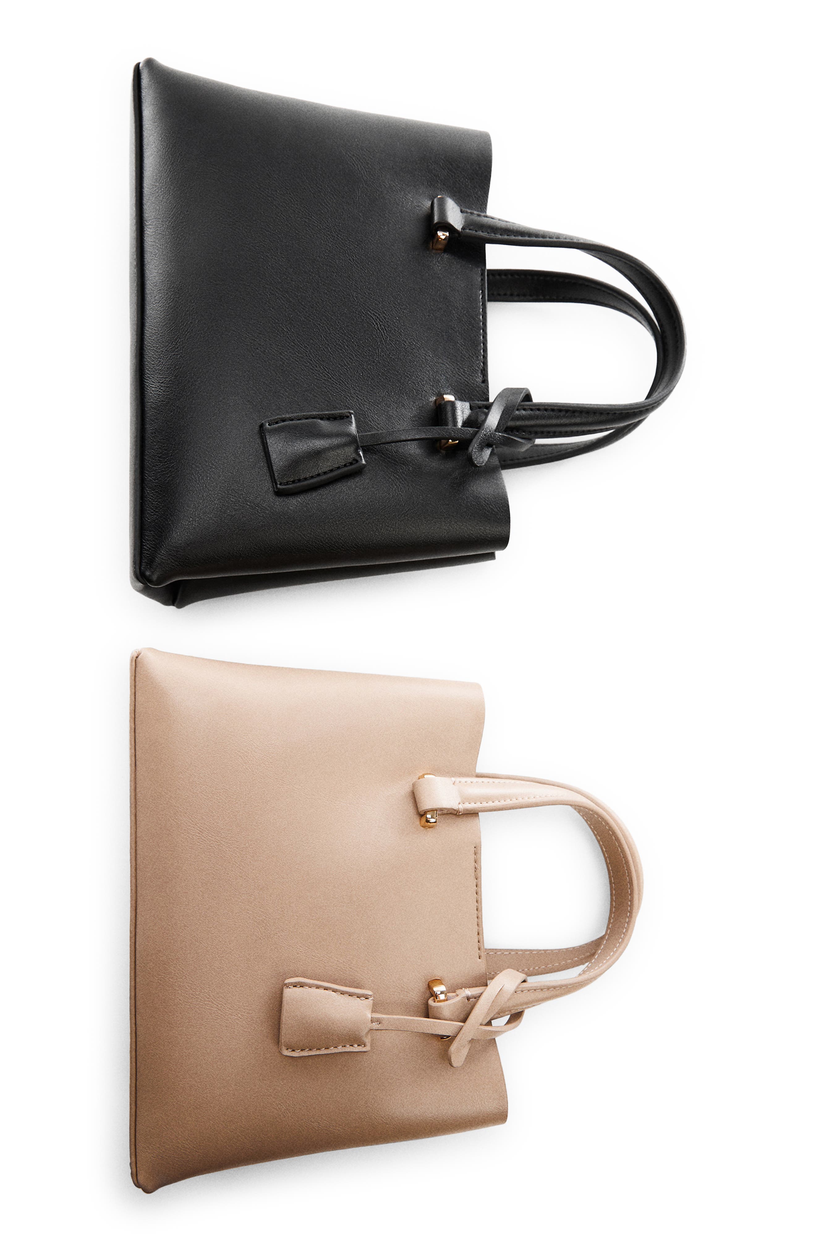 MANGO Faux Leather Crossbody Bag, Alternate, color, 