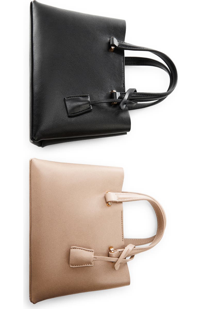 MANGO Faux Leather Crossbody Bag, Alternate, color,