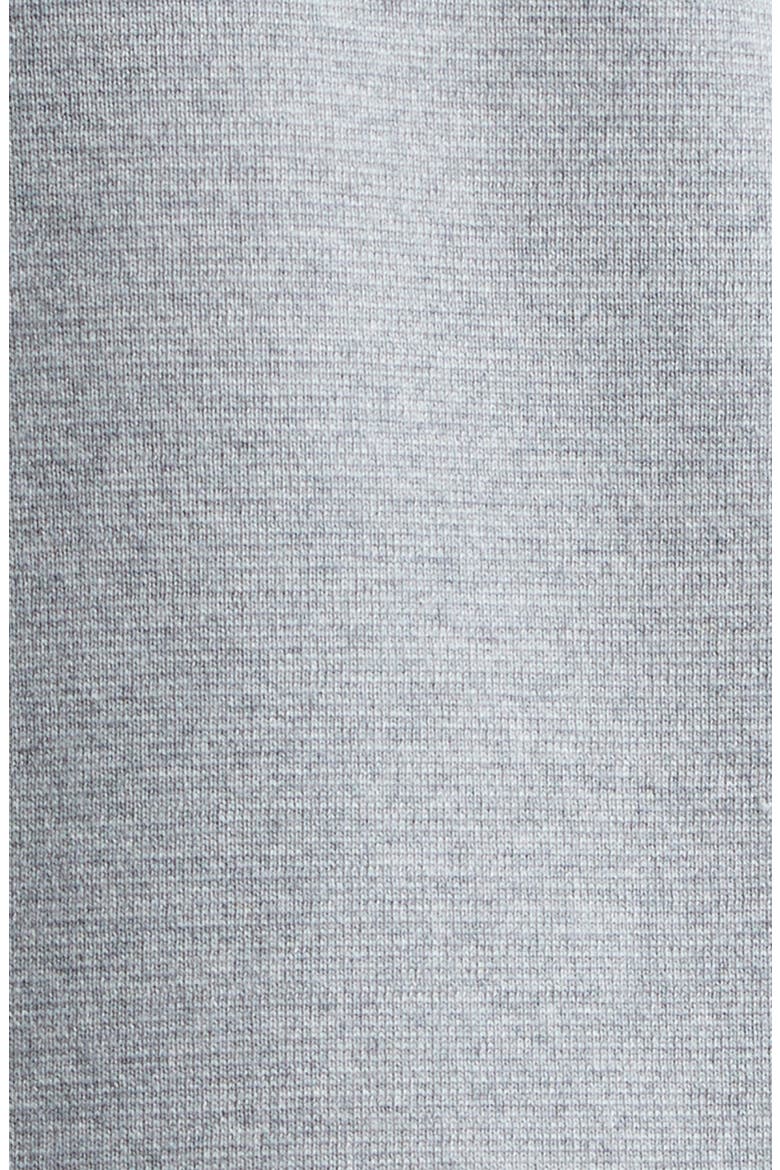 Wool Milano Stitch Zip Cardigan, Alternate, color, PALE GRAY MELANGE
