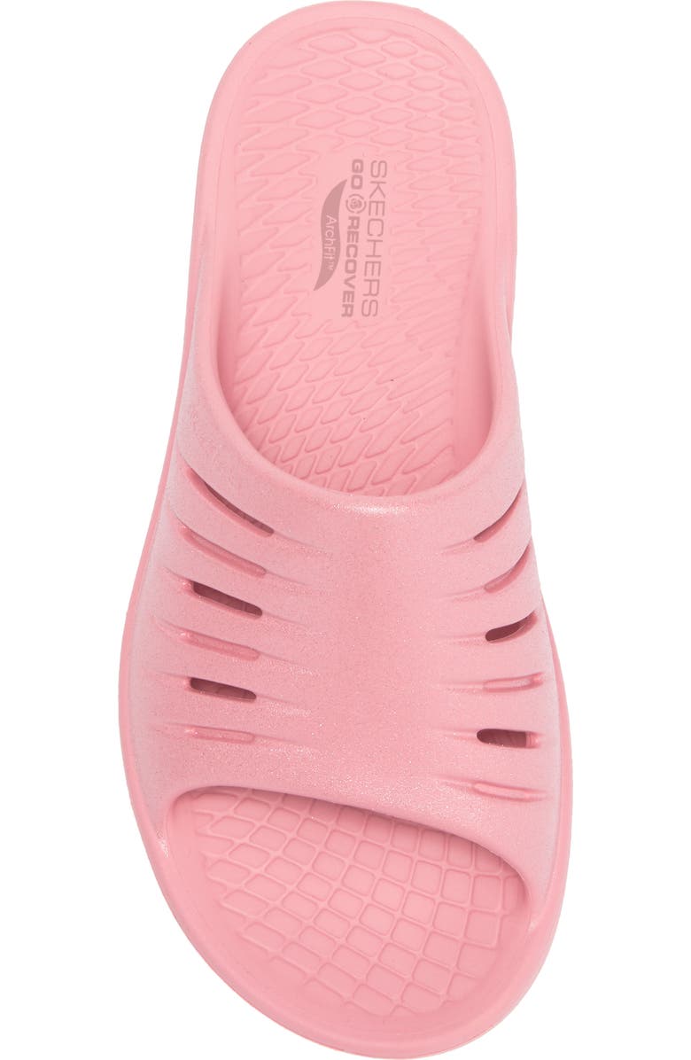 SKECHERS Go Recover Refresh Glam Up Slide Sandal, Alternate, color, Rose