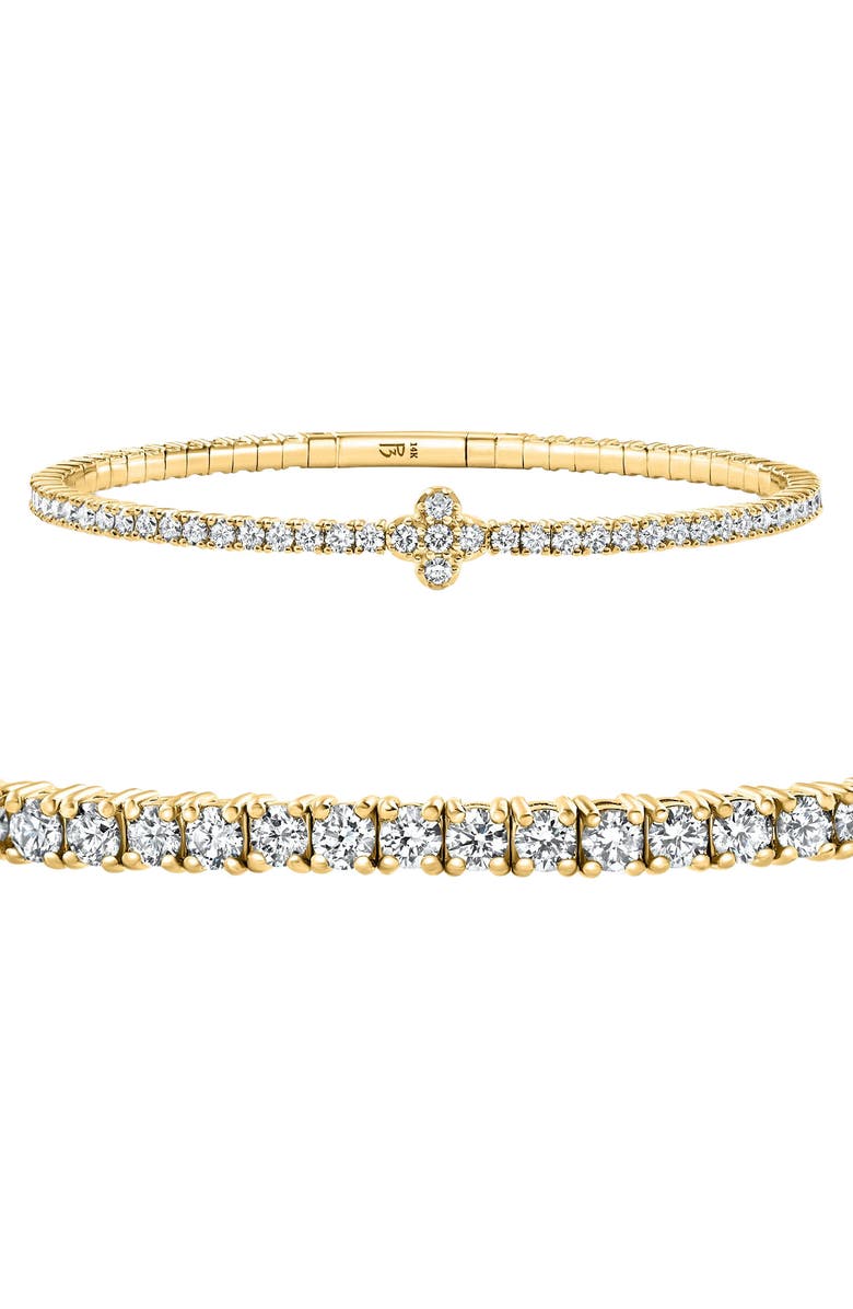Bliss Diamond 3.70Ct Diamond Flexible Tennis Bangle Bracelet 14k Gold Lab Grown, Main, color, 