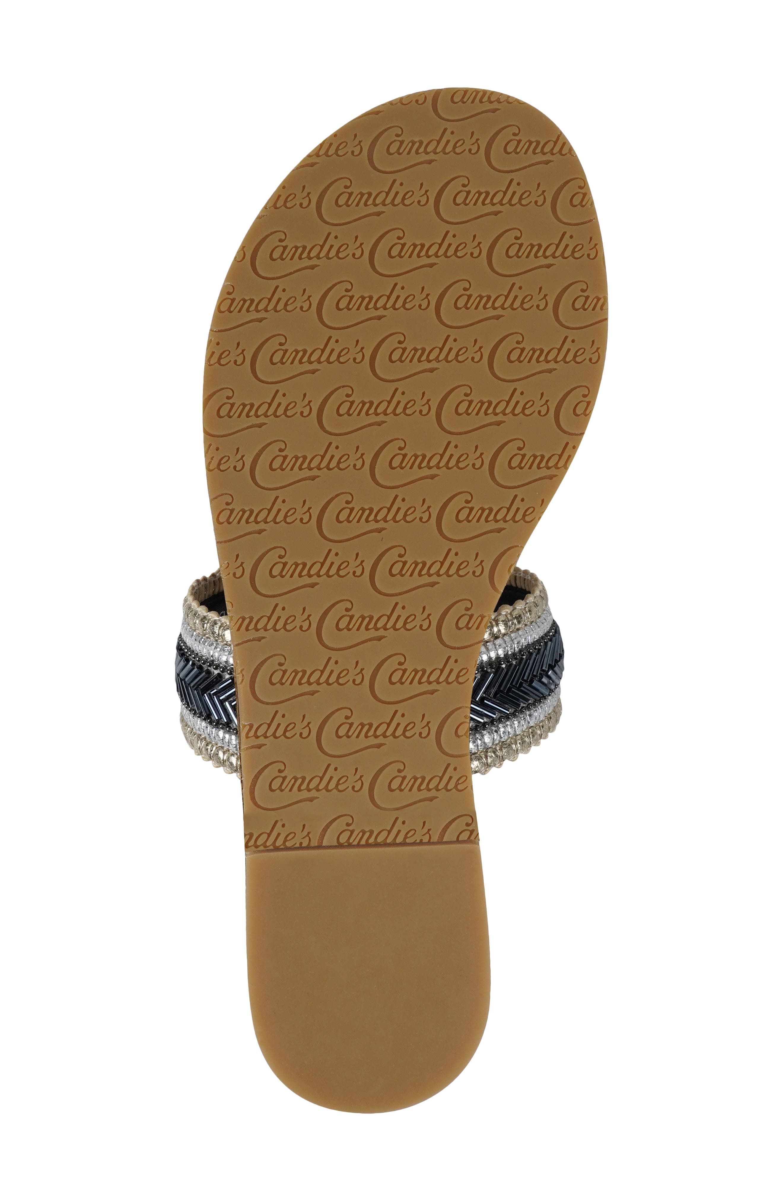 Candie's Trixy Two-Strap Sandal, Alternate, color, Black Multi