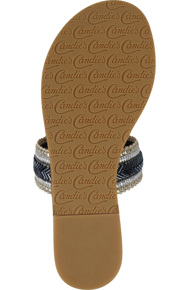 Candie's Trixy Two-Strap Sandal, Alternate, color, Black Multi