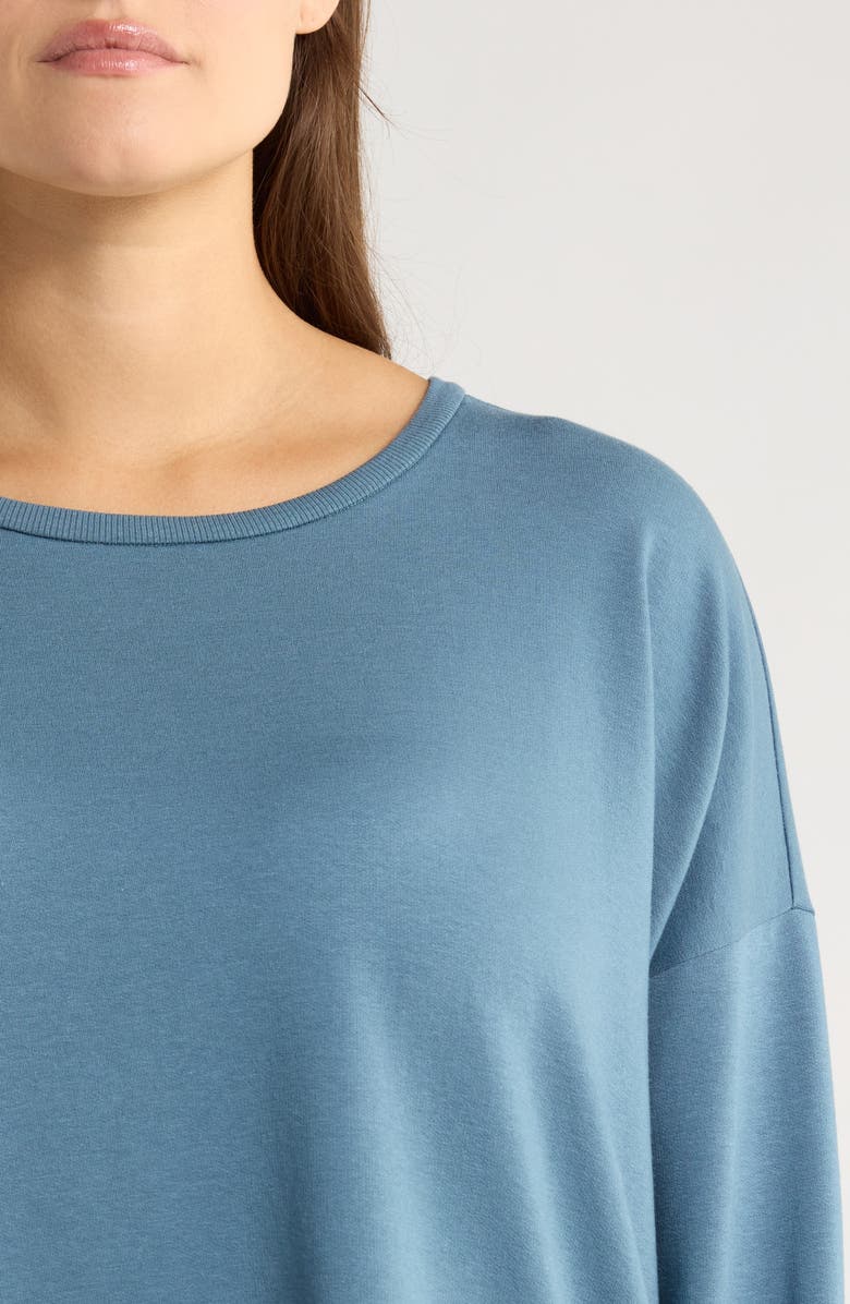Eileen Fisher Crewneck Boxy Crop T-Shirt, Alternate, color, Sea Spray