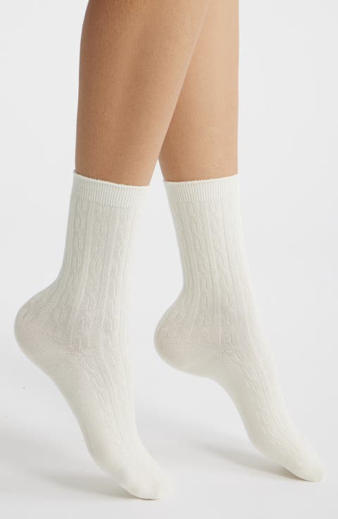 Cable Crew Socks