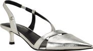 Calvin Klein Arlanna Slingback Pointed Toe Kitten Heel Pump