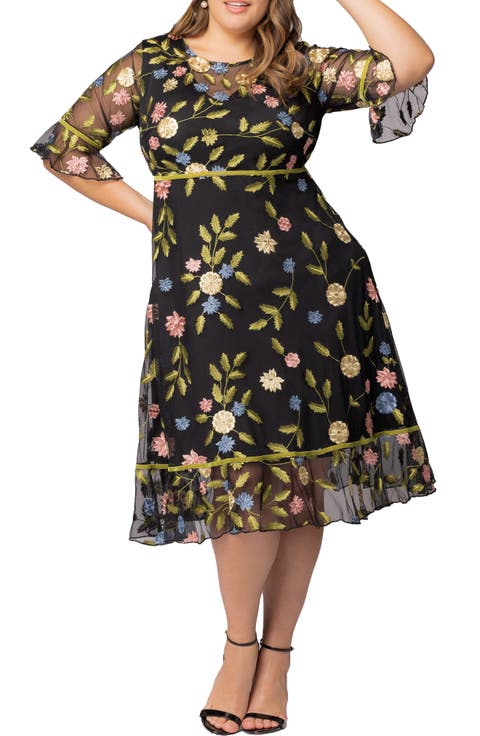 Wildflower Embroidered Dress (Plus Size)