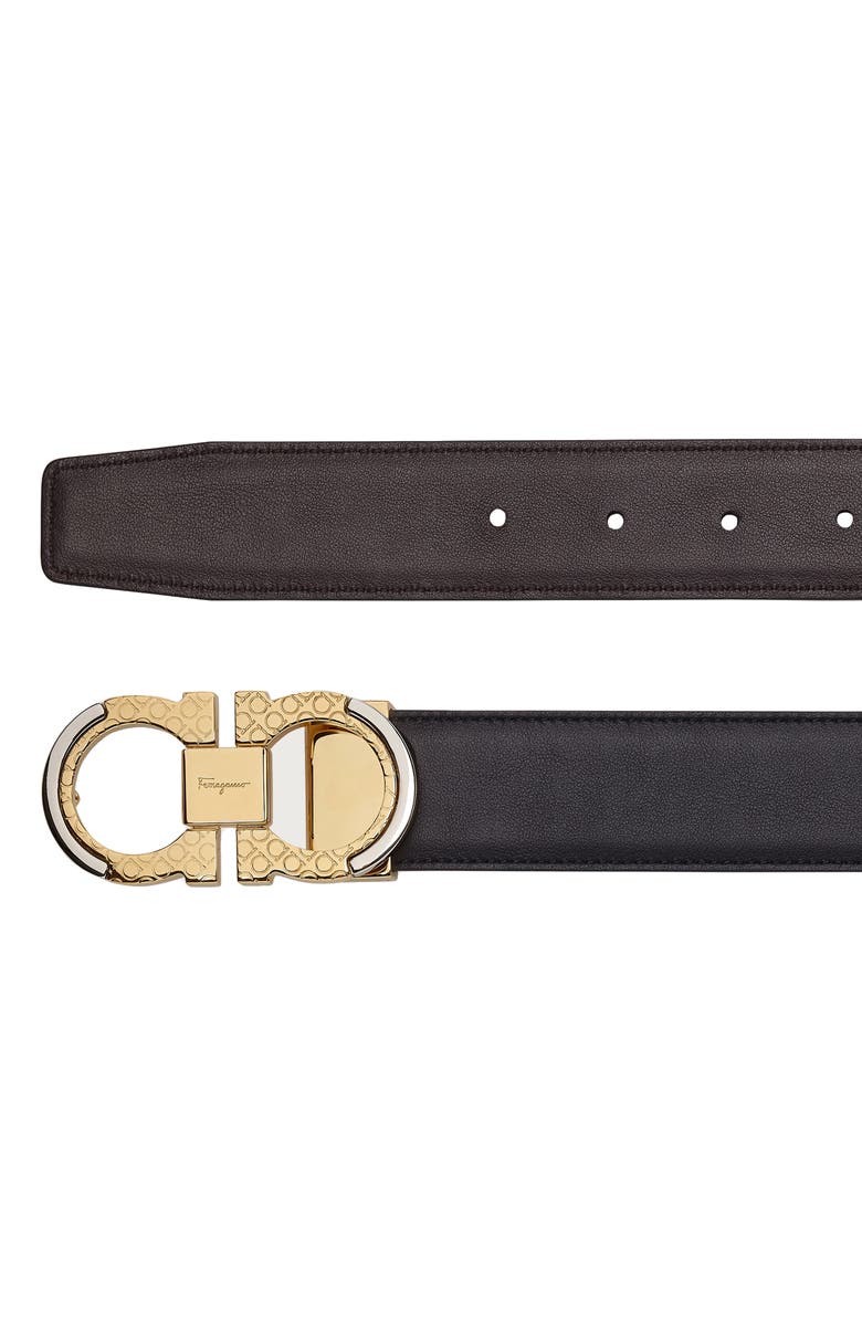 FERRAGAMO Salvatore Ferragamo Double Gancio Buckle Reversible Leather Belt, Alternate, color,