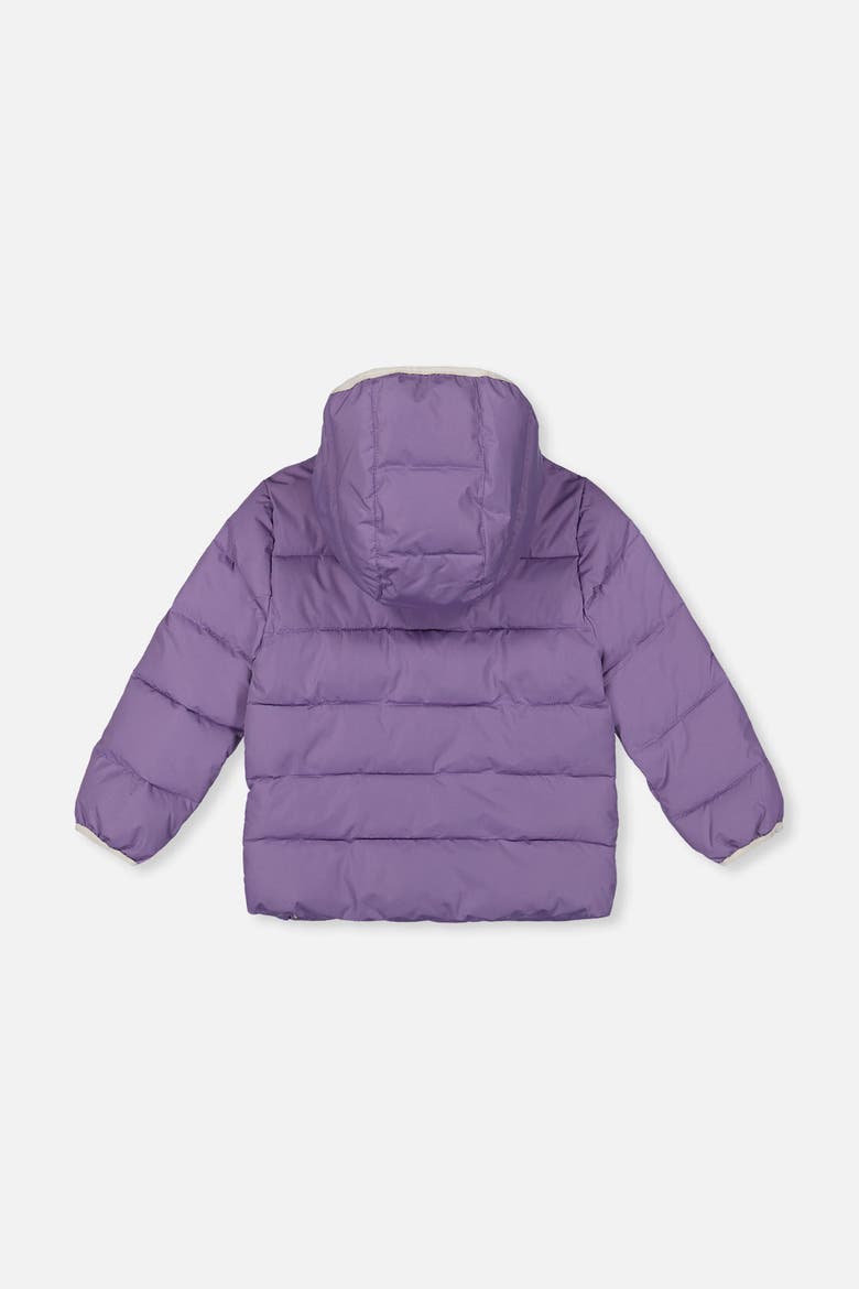 Girl Quilted PrimaLoft Car Seat Adapted Winter Jacket, Alternate, color, Violet