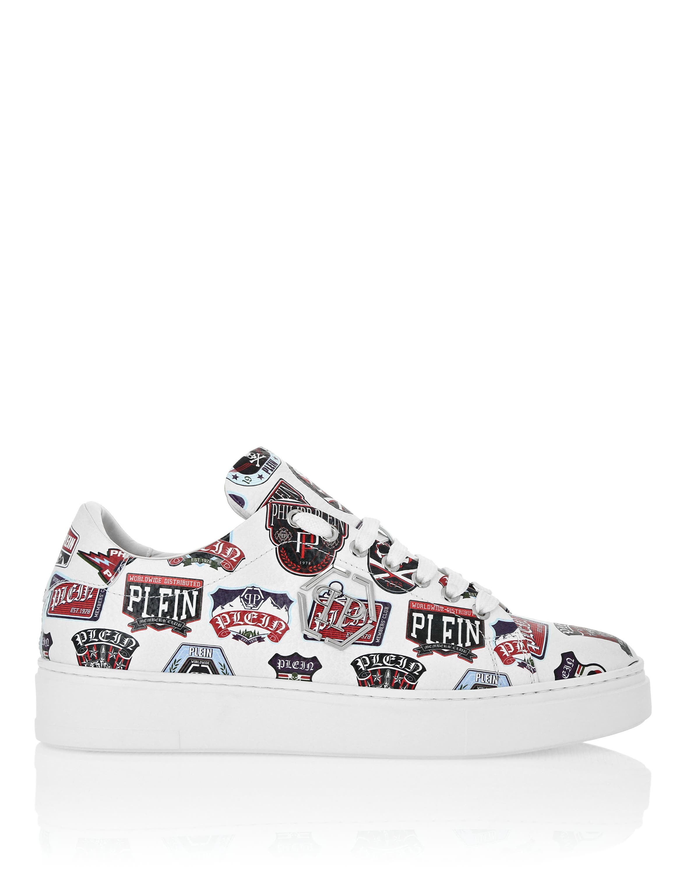 Lo-Top Sneakers Carson Patches Men, Alternate, color, white