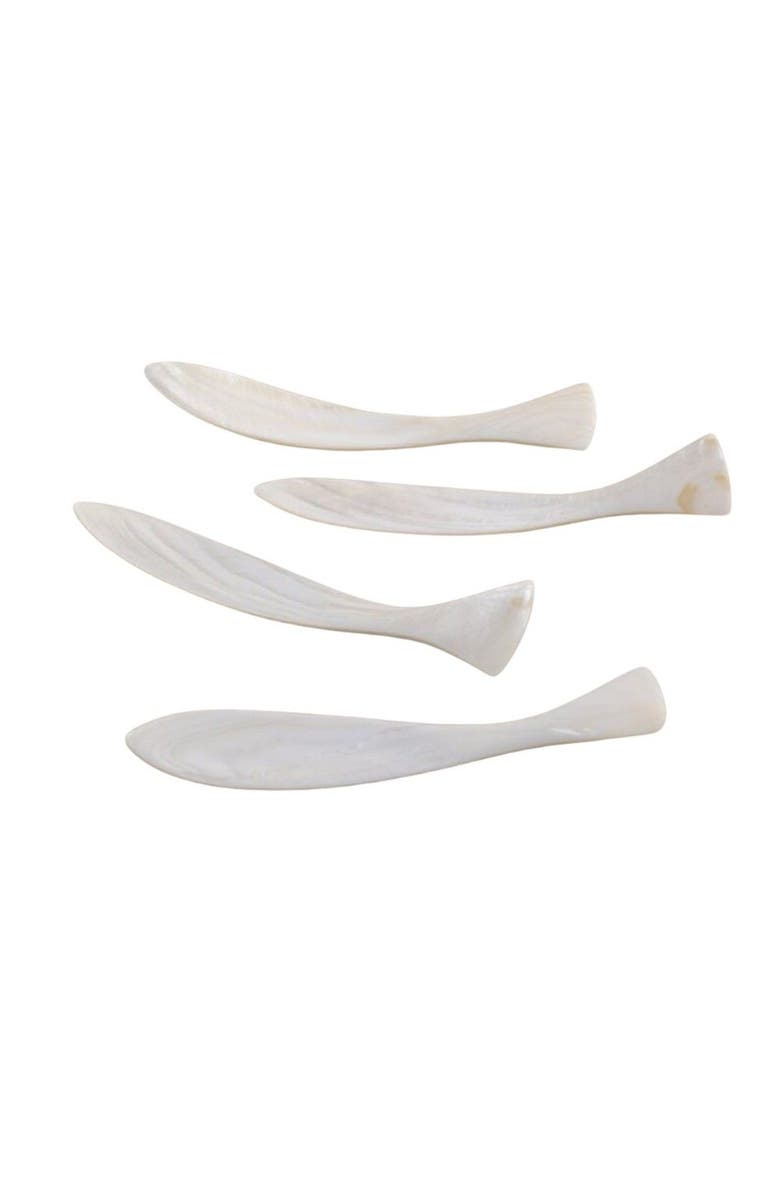 Be Home Minnow Shell Spreaders - Set of 4, Main, color, Pearl