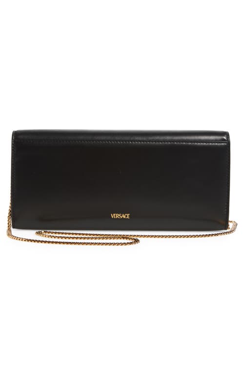 Versace La Medusa Leather Clutch
