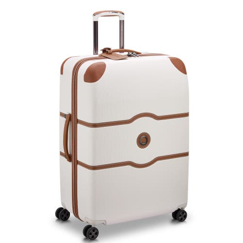Delsey Paris Chatelet Air 2.0 Checked-large 28 Inch Hardside Luggage With Spinner Wheels In Brown