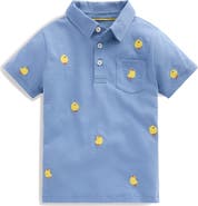 Mini Boden Kids' Embroidered Short Sleeve Top
