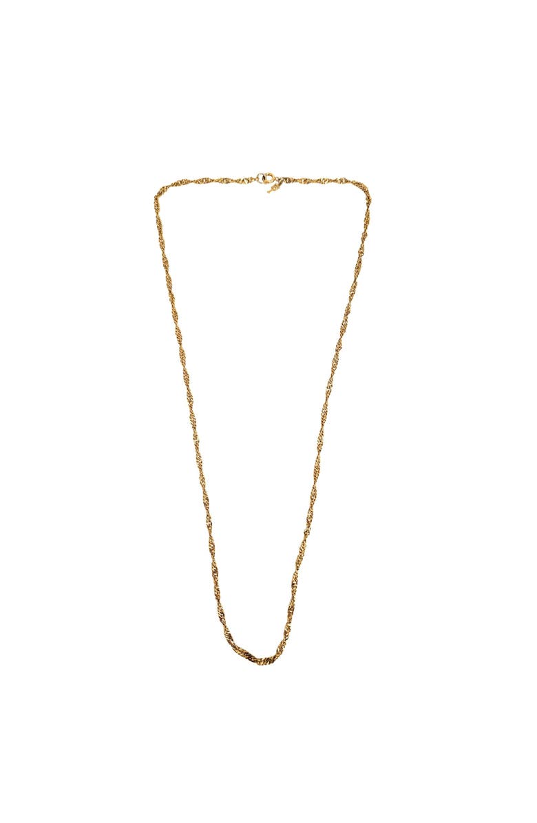 MADISON BEVERLY HILLS Vintage Gold-Tone Twisted Rope Chain Necklace, Alternate, color, Gold