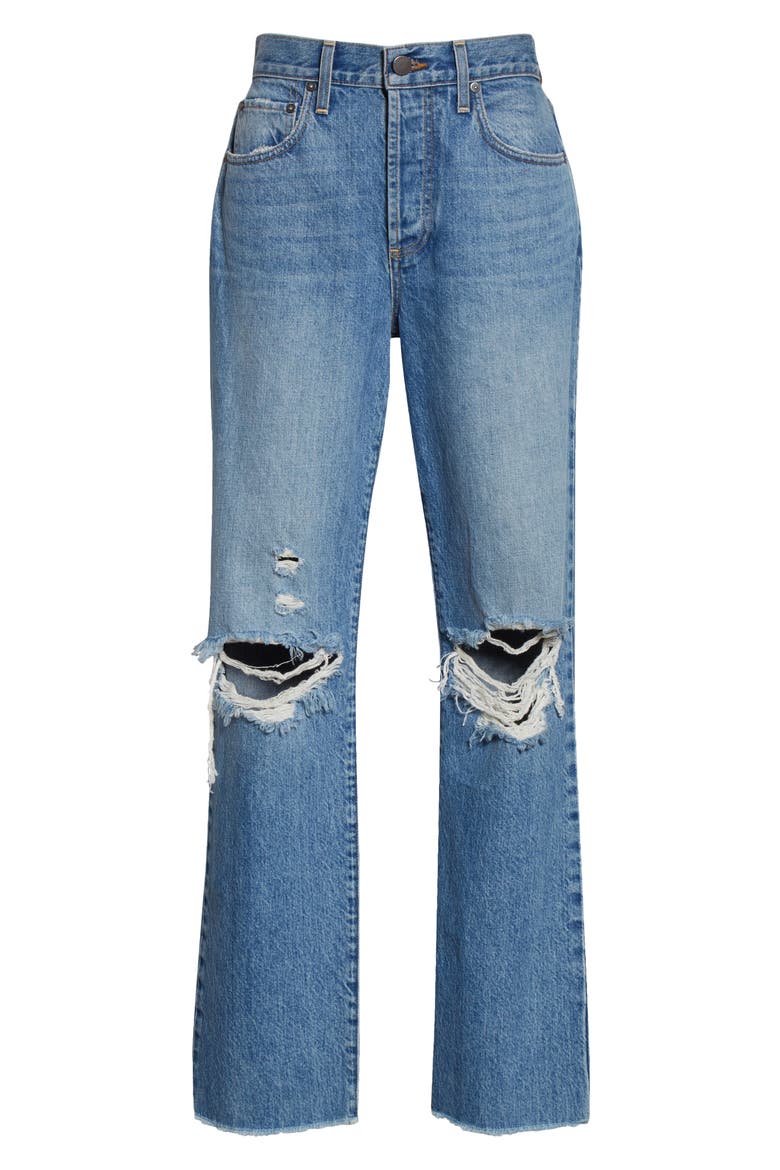 Amazing High Waist Ripped Boyfriend Nonstretch Cotton Jeans, Alternate, color, NOT YOURS