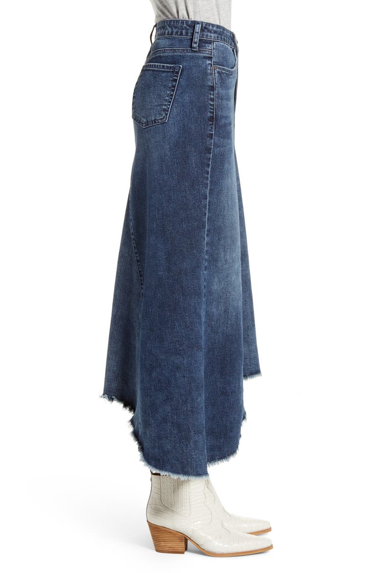 Long Jean Skirt, Alternate, color, DEEP BLUE
