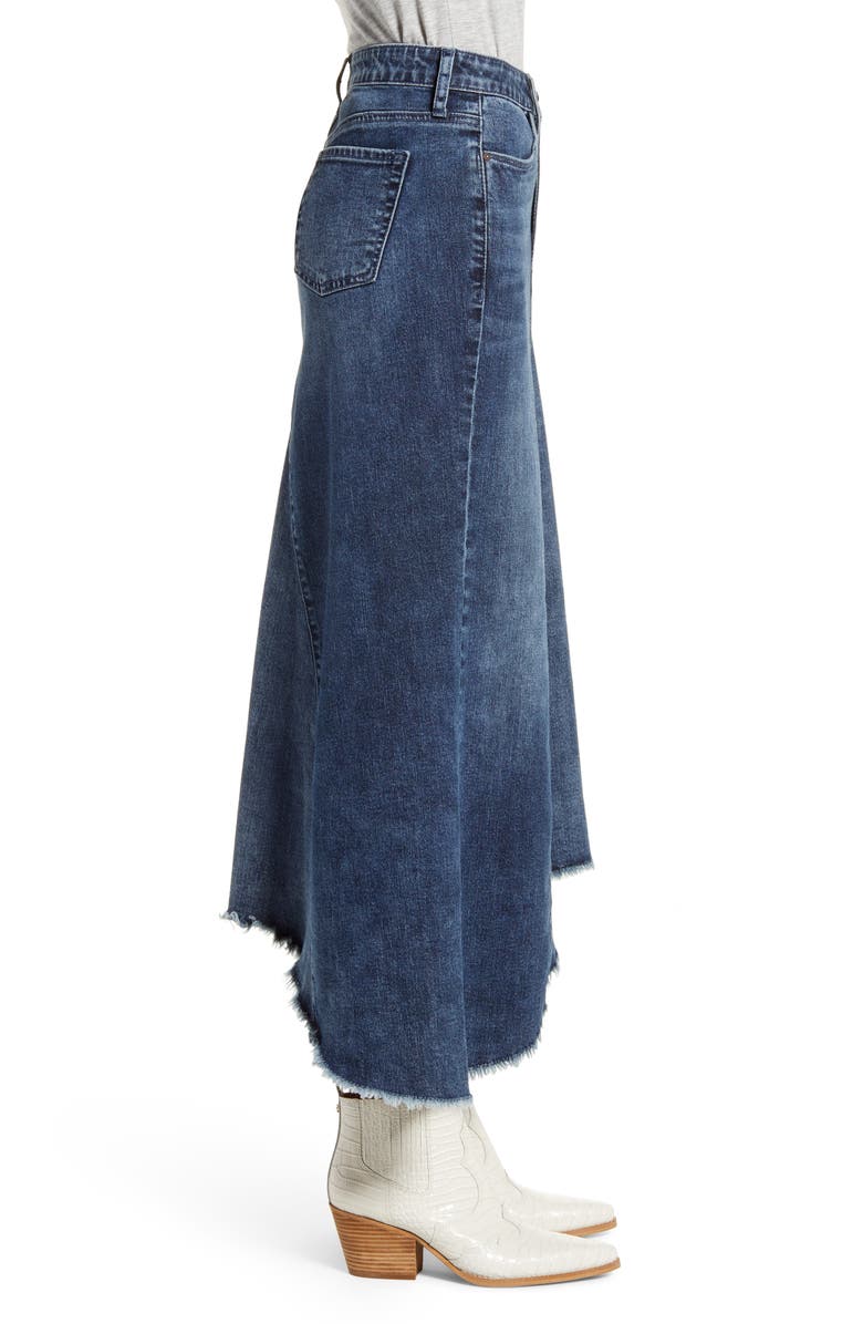 Wash Lab Denim Long Jean Skirt, Alternate, color, Deep Blue