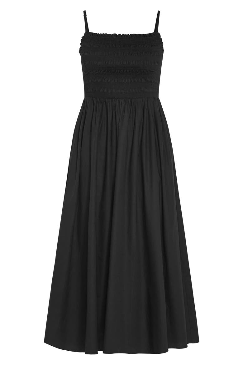 Jolie Fit & Flare Maxi Dress, Alternate, color, BLACK