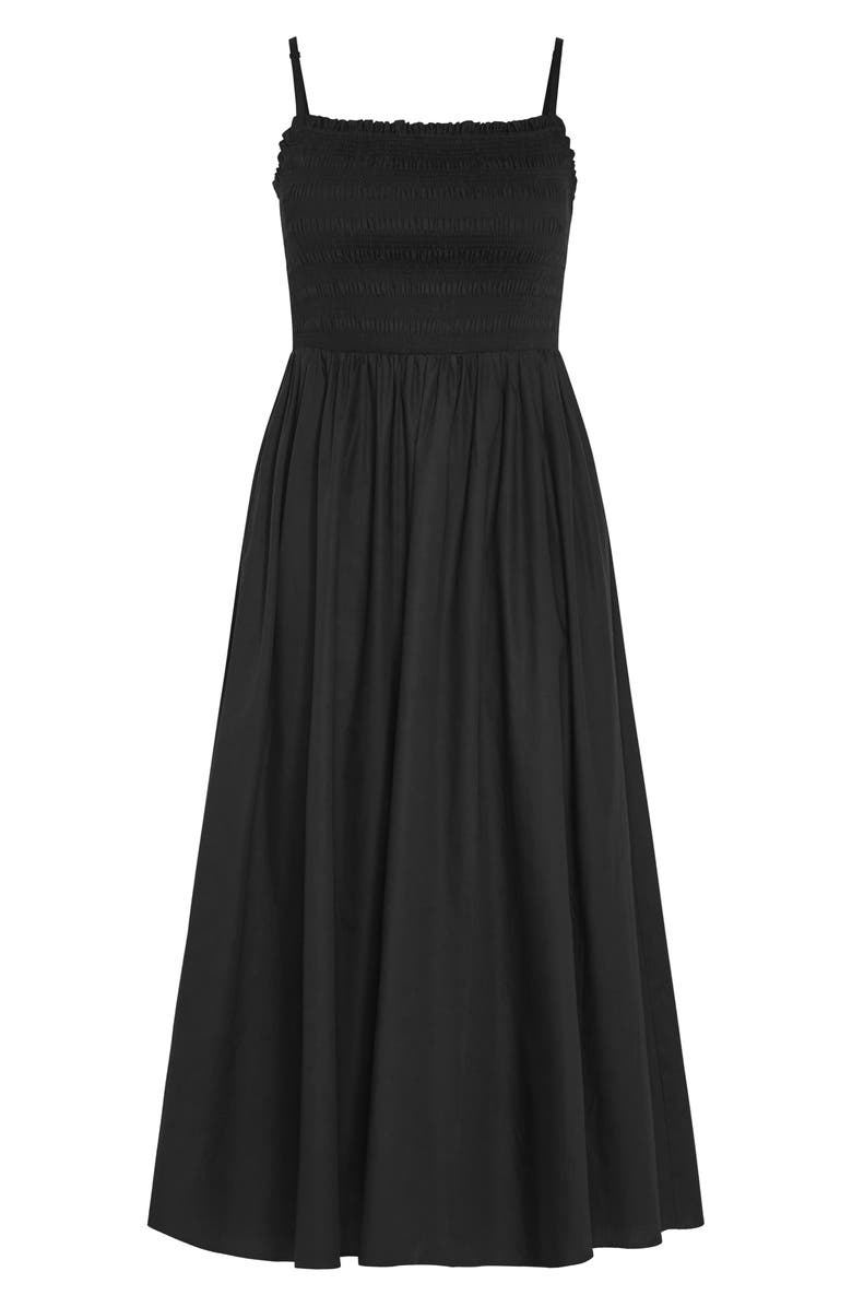 City Chic Jolie Fit & Flare Maxi Dress, Alternate, color, Black