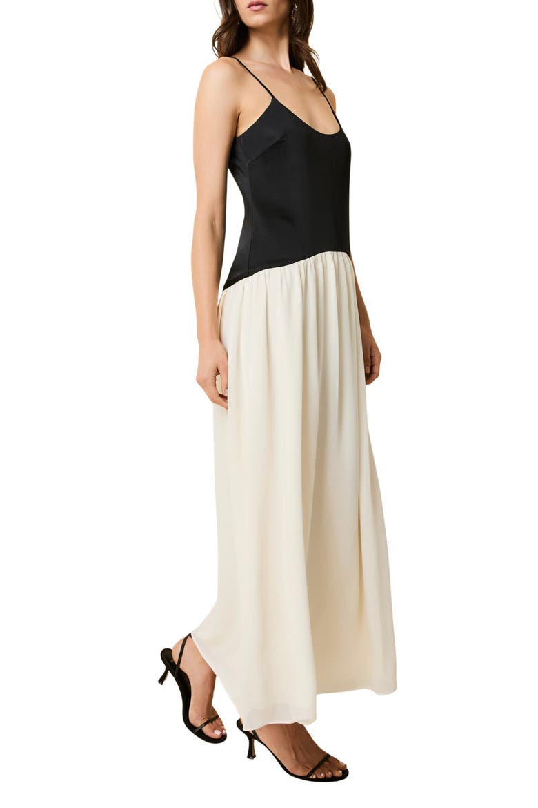 The Talulla Sleeveless Maxi Dress, Alternate, color, NOIR / BRULE