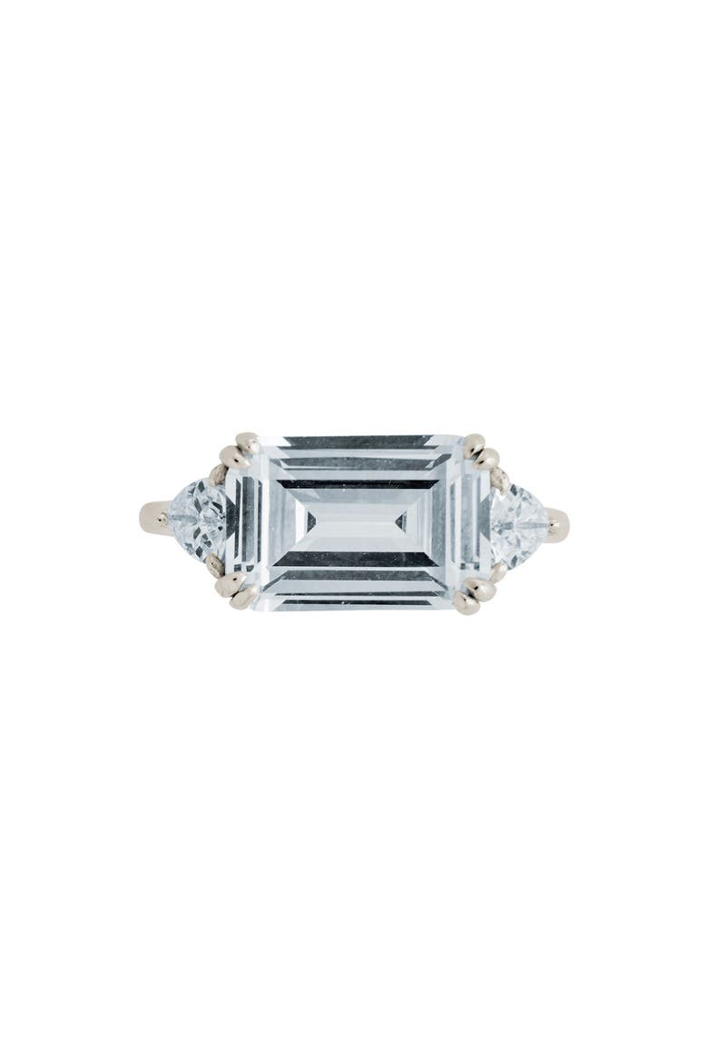 Cubic Zirconia Ring, Alternate, color, SILVER