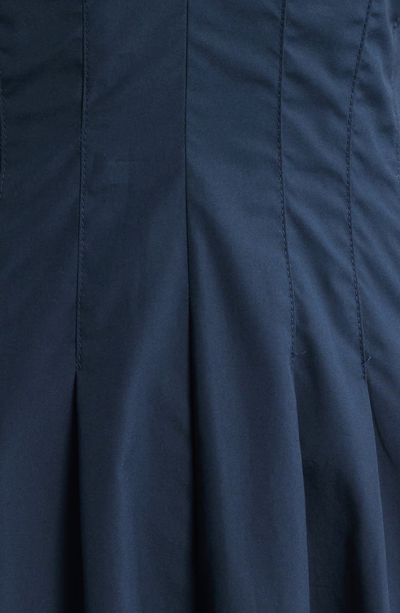 rag & bone Ines Pleated Poplin Maxi Dress, Alternate, color, Salute