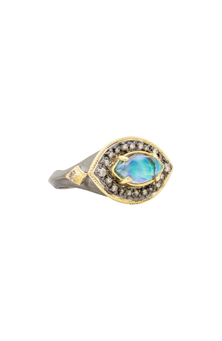 Armenta Blue Mother of Pearl Ring, Main, color, Blue