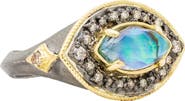 Armenta Blue Mother of Pearl Ring