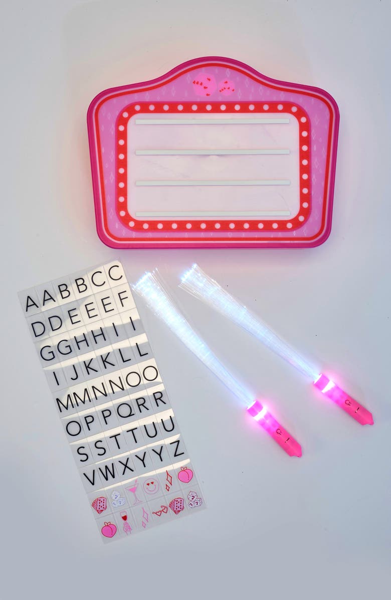 NPW Light Up Party Sign, Alternate, color, Multi