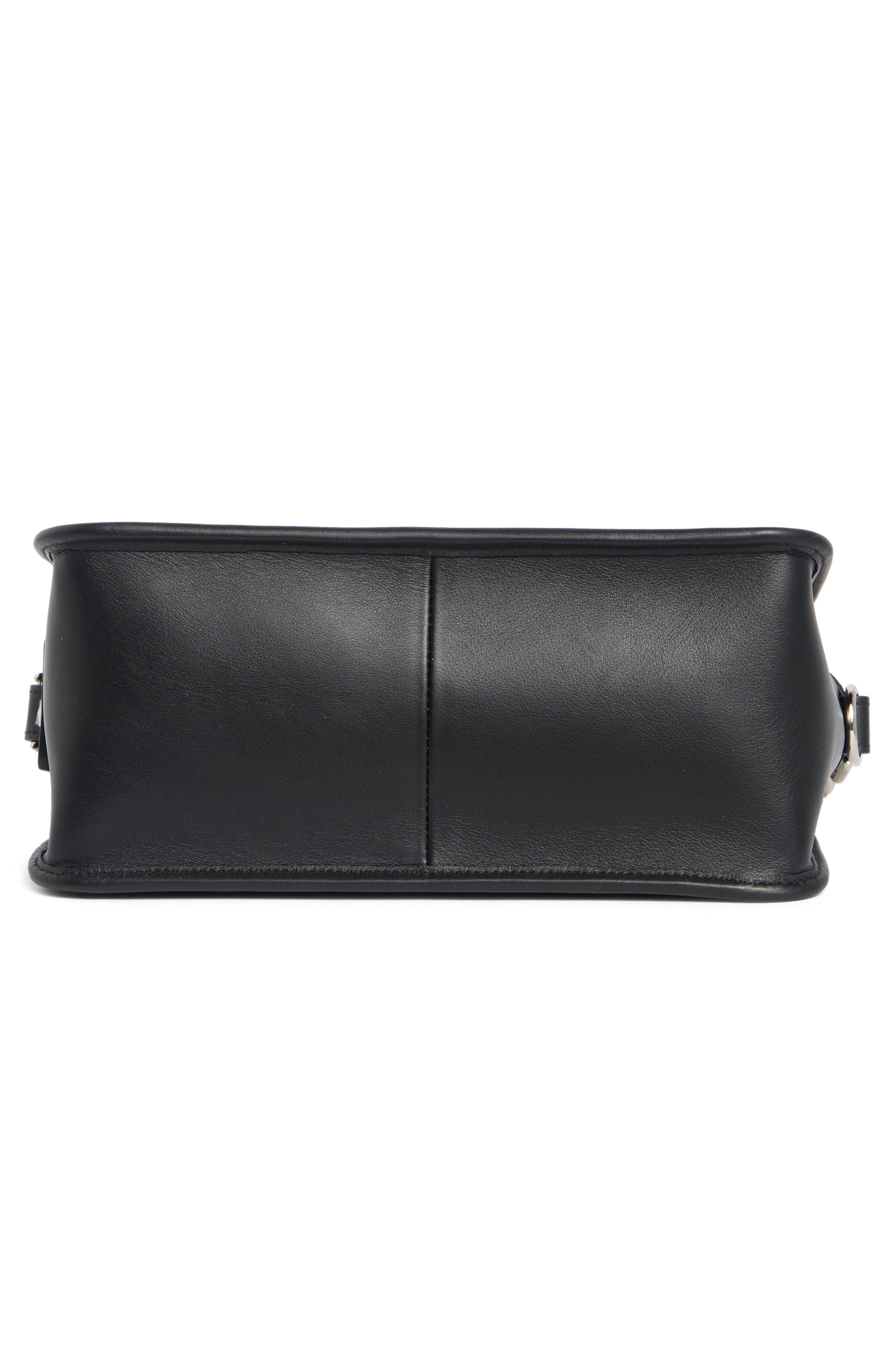 Longchamp Mademoiselle Studded Crossbody Bag, Alternate, color, Black