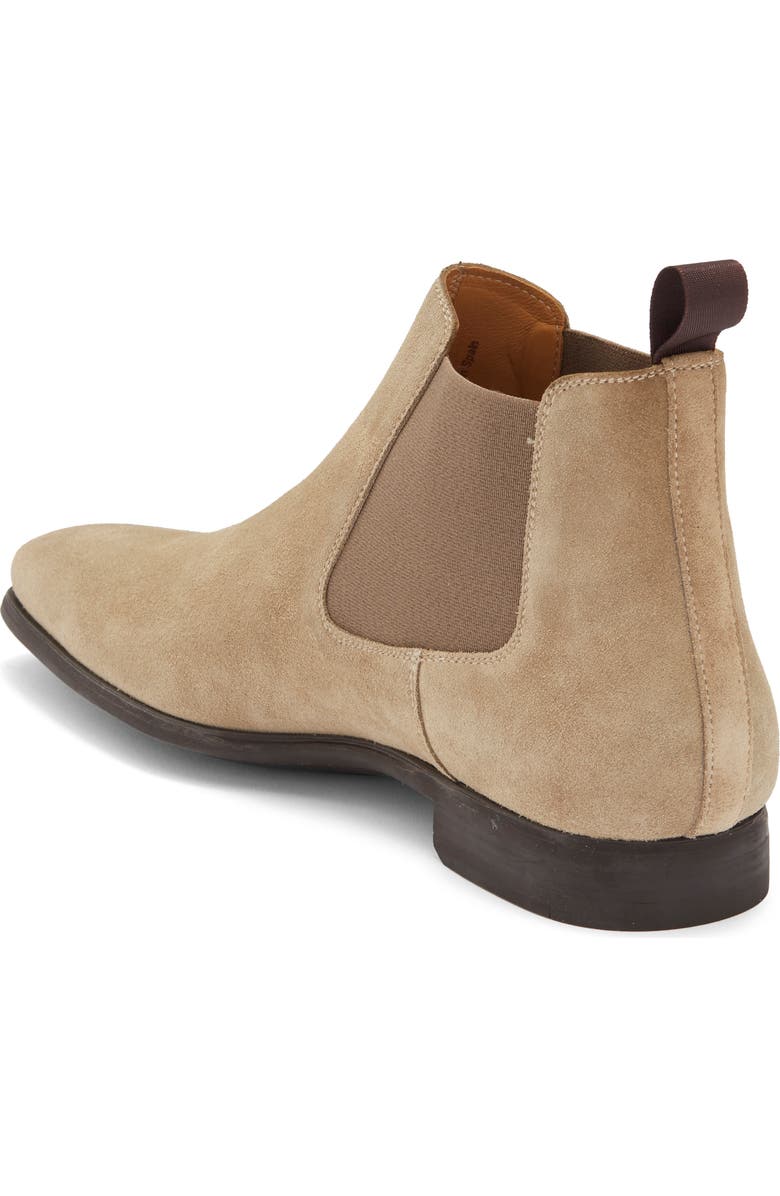 Magnanni Shaw Suede Chelsea Boot, Alternate, color, Taupe