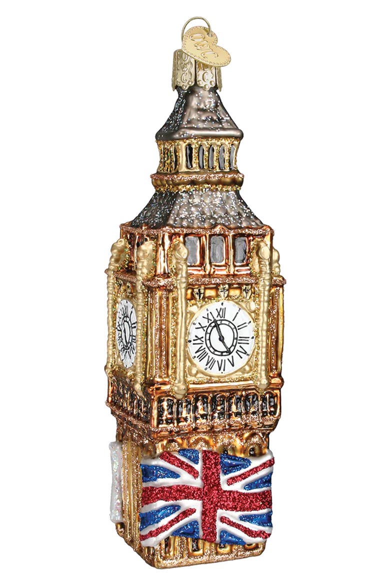 Big Ben Christmas Ornament, Alternate, color, GOLD MULTI