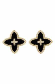 Adornia Cubic Zirconia Flower Stud Earrings